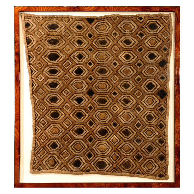 Antique African Mud Cloth, Framed. For Sale