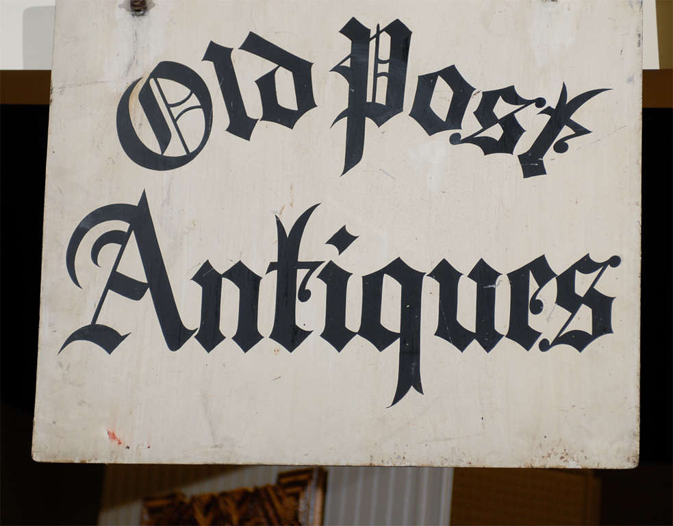 antique sign post