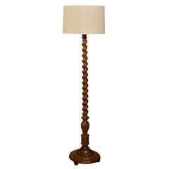 1930s English Twist Floor Lamp