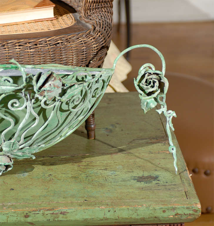 20th Century French Tin Planter For Sale 2