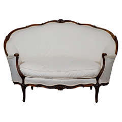 19th Century French Louis XV Style Canape in Walnut 12
