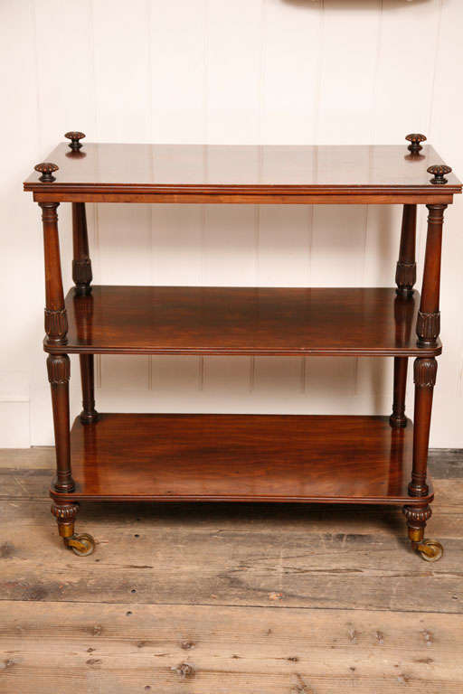 A Regency three tier buffet