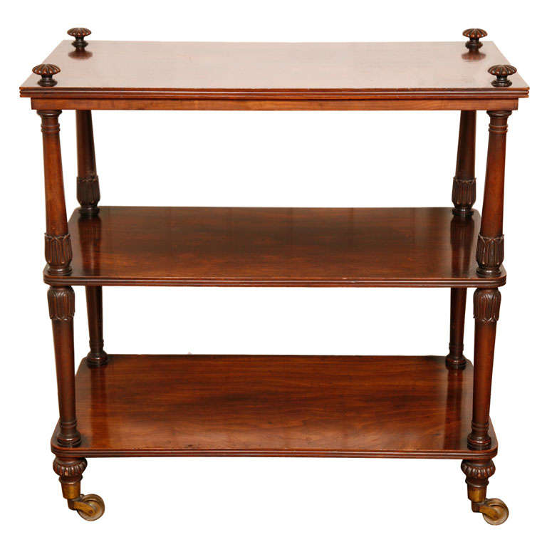 A Regency three tier buffet