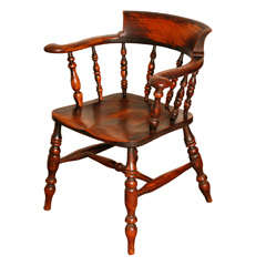 An set of 18, 19th century smokers bows chairs