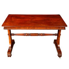 A fine Regency Mahogany and Ebony Strung Library Table