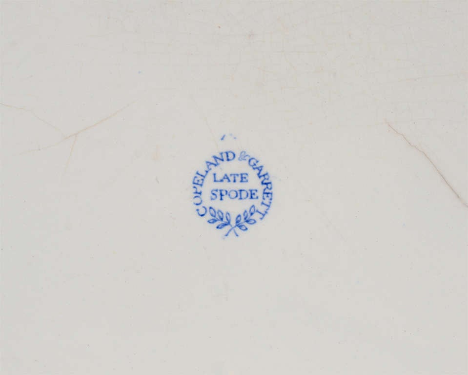 Blue & White Transferware Footbath by Copeland, England, c. 1830 4