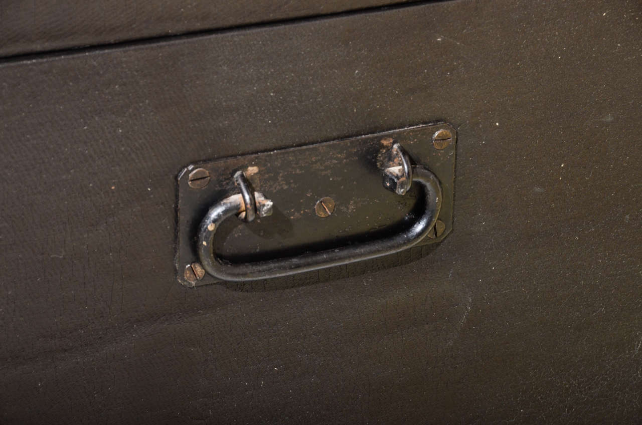 English Dome Top Trunk With Nailhead Initials 2
