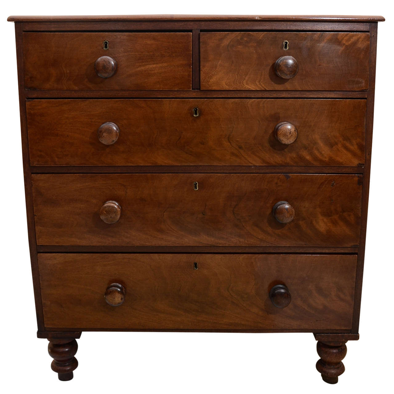 English Mahogany 19th Cent. Chest Of Drawers