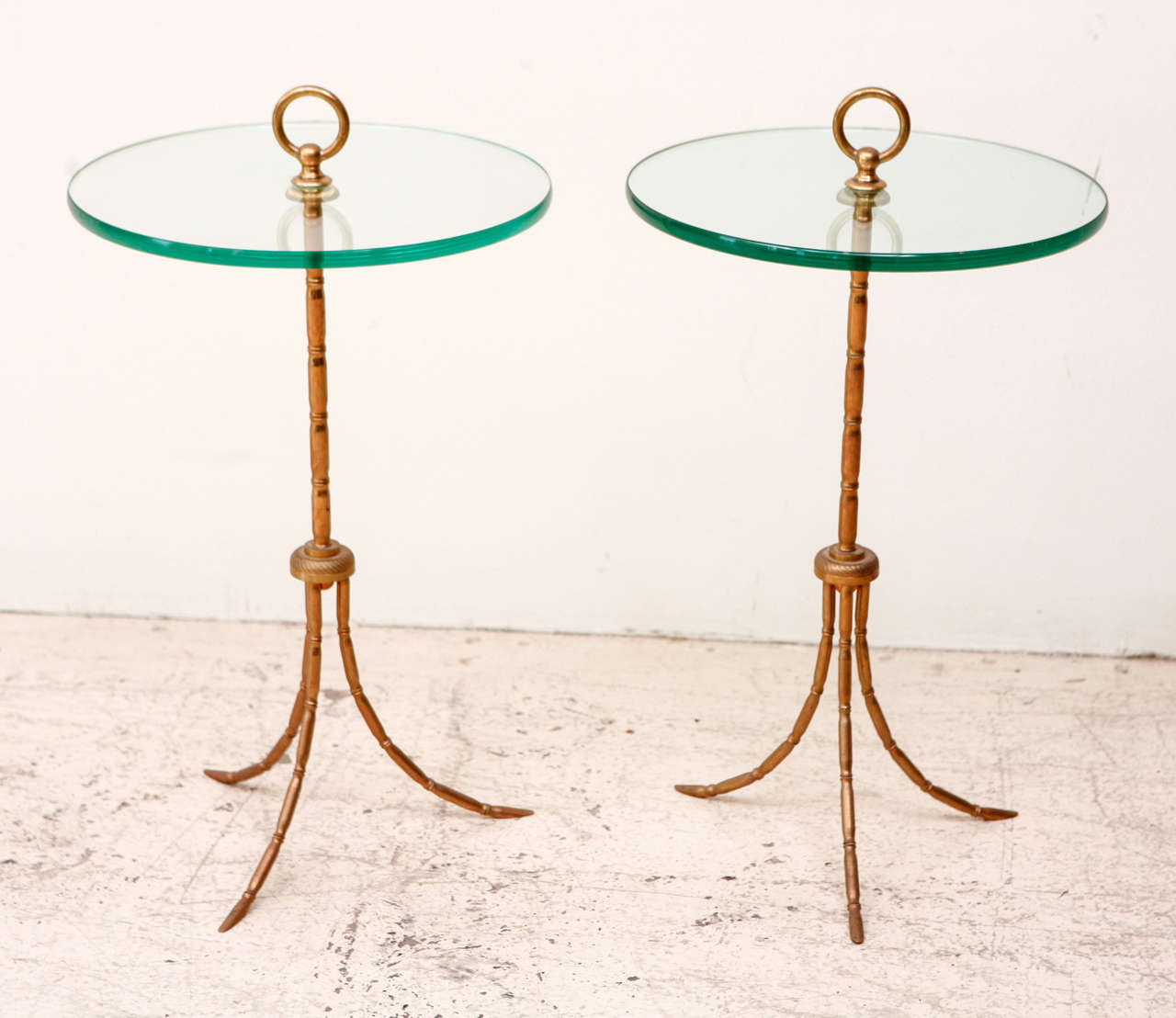 Pair 1940's French Martini Tables