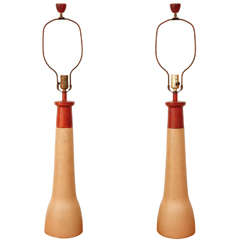Pair of Ceramic Martz Table Lamps
