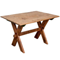 Antique Pine Trestle Table