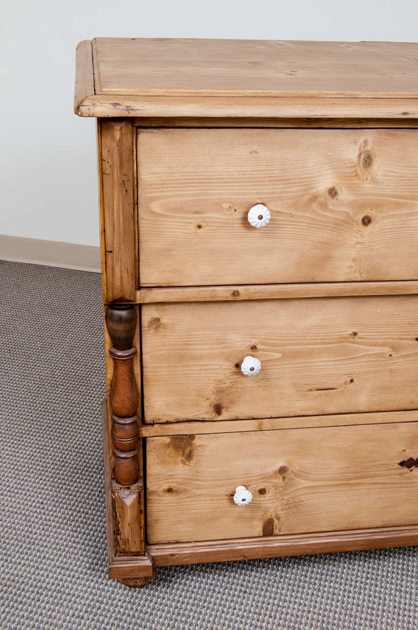 Polished Pine Chest of Drawers