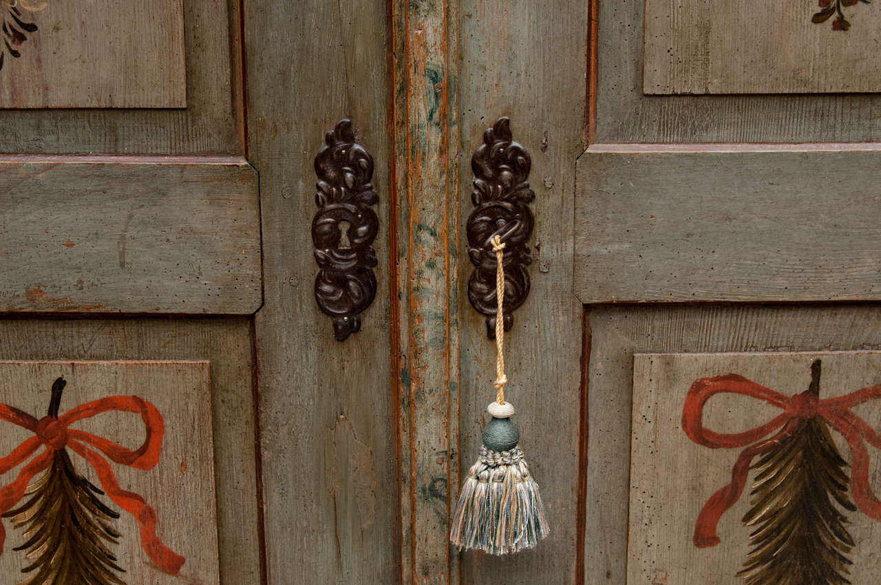 Painted Pine Armoire at 1stDibs