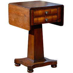 American Two Drawer Side Table
