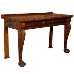 Regency Console Table of Mahogany