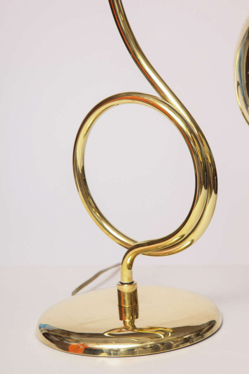 Mid-20th Century Brass Desk Lamp