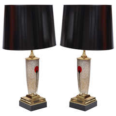 Pair of Murano Table Lamps