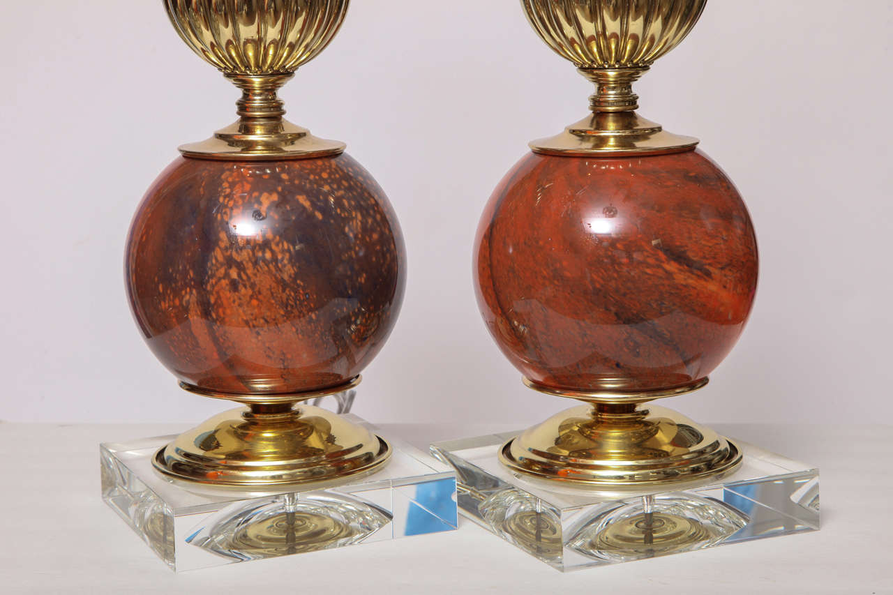 Pair of Murano Table Lamps 1
