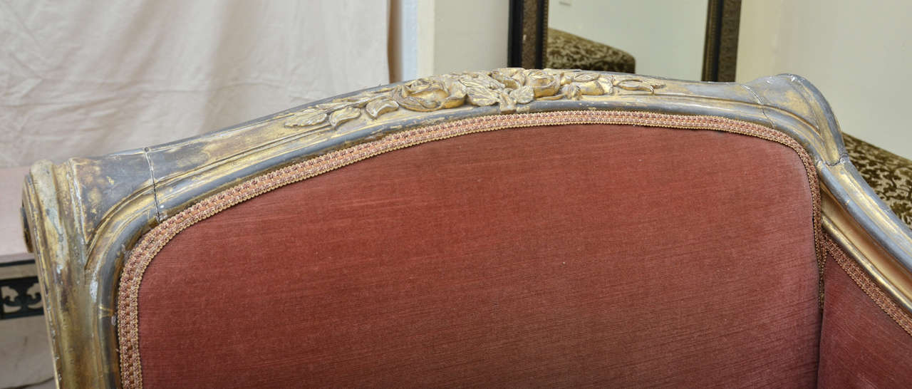 French Gilt Louis XV Style Chaise Longue 2