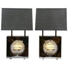 Paire de lampes de bureau "Pedra" en édition spéciale, étiquette privée Dragonette