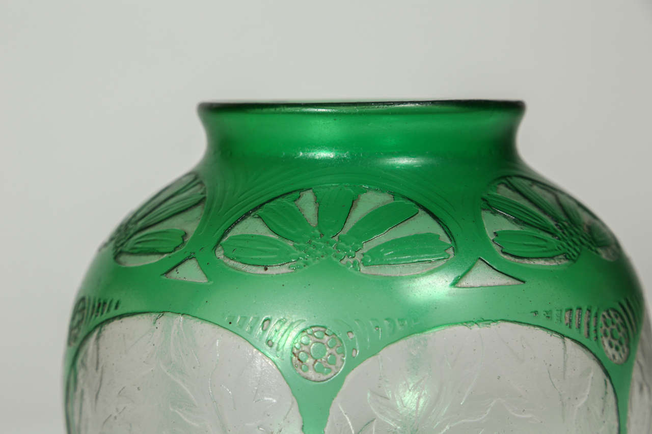 vase with acid-etched decoration