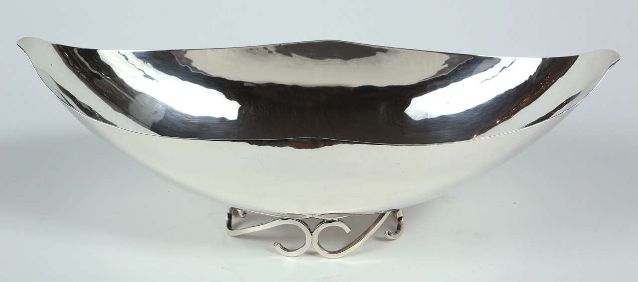 Handmade Sterling Silver Centerpiece Bowl and Candelabrum by Alfredo Sciarotta 1