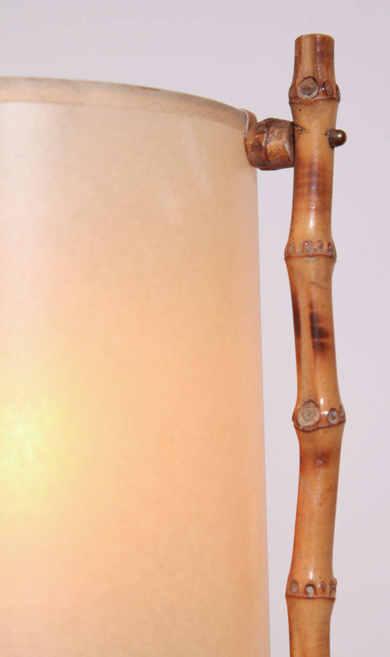 Mid-20th Century Bamboo Table Lamp For Sale