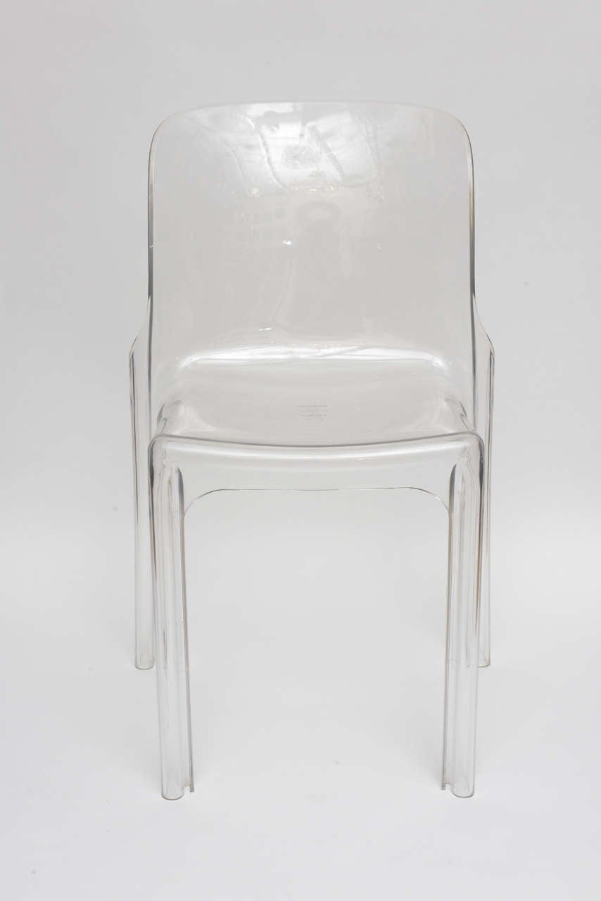Set of four iconic chairs by Vico Magistretti for Heller.