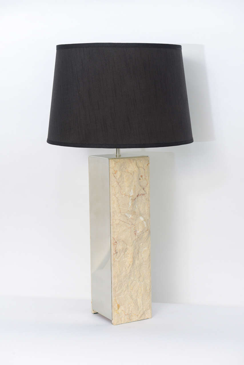 Raw marble 2024 table lamp