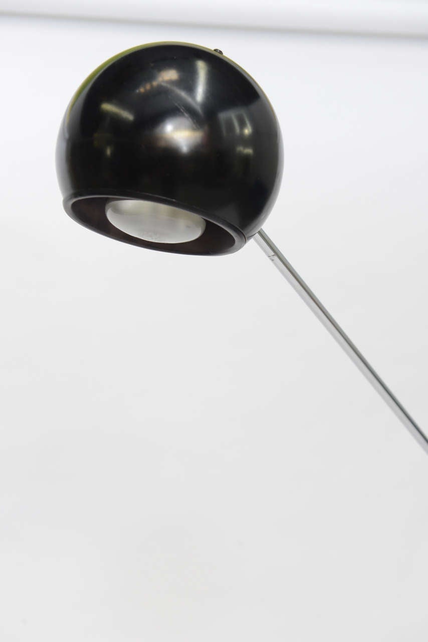 Mid-Century Modern Large Robert Sonneman Orbiter Reticulating Floor Lamp