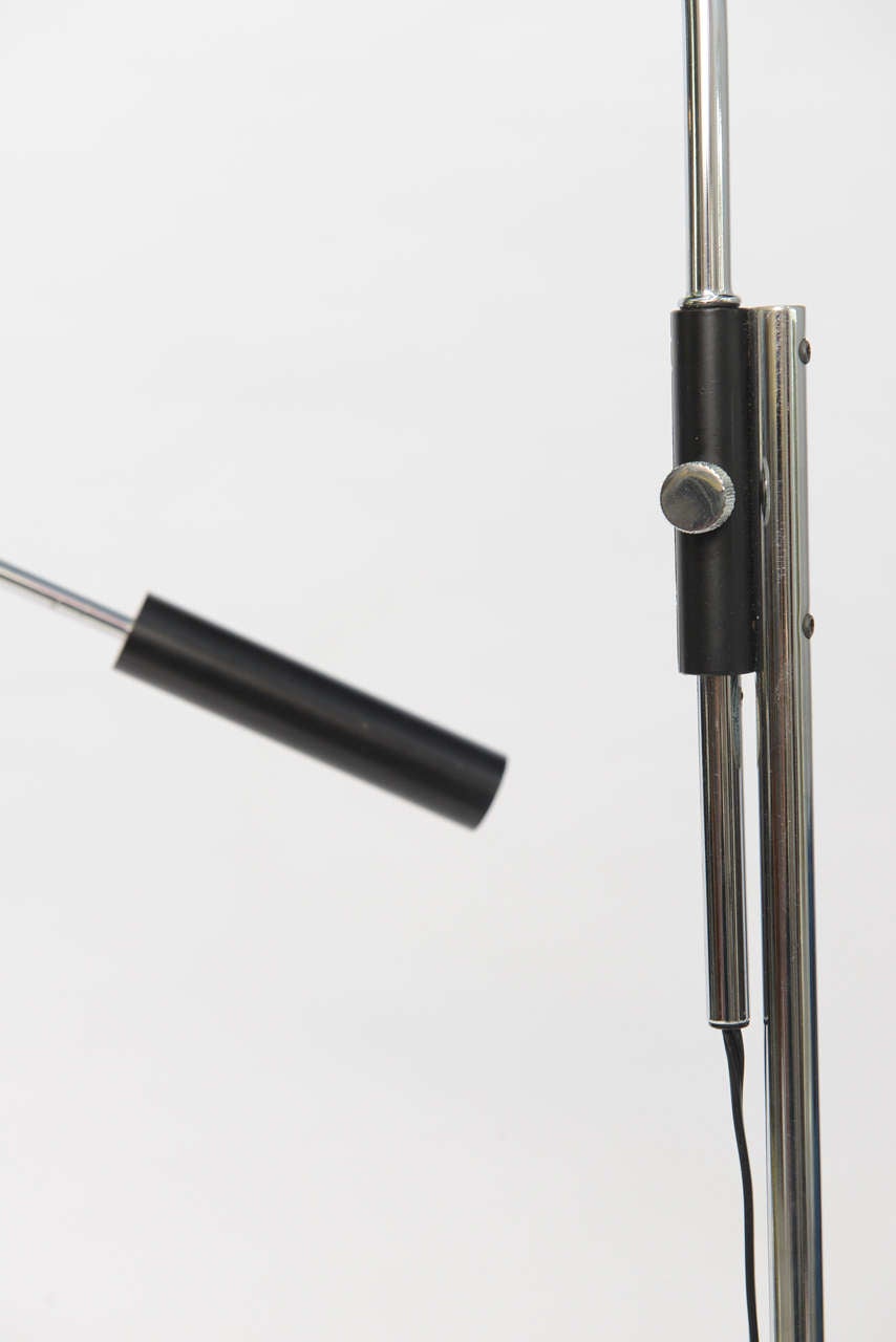 Large Robert Sonneman Orbiter Reticulating Floor Lamp 1