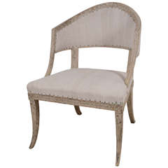 Gustavian Barrel Back Chair