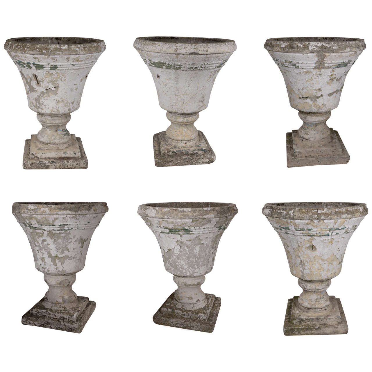 Set of 6 Massive Urns