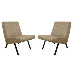 Pair of chairs by Joseph-André Motte - Steiner Edition - 1957