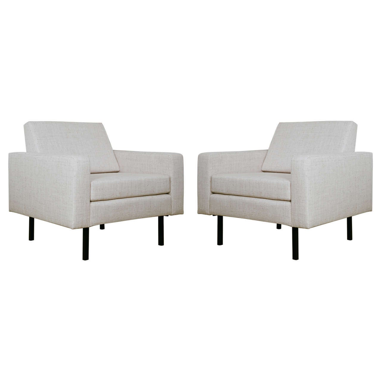 Pair of armchairs 910 by Joseph-André Motte - Steiner edition - 1960 For Sale