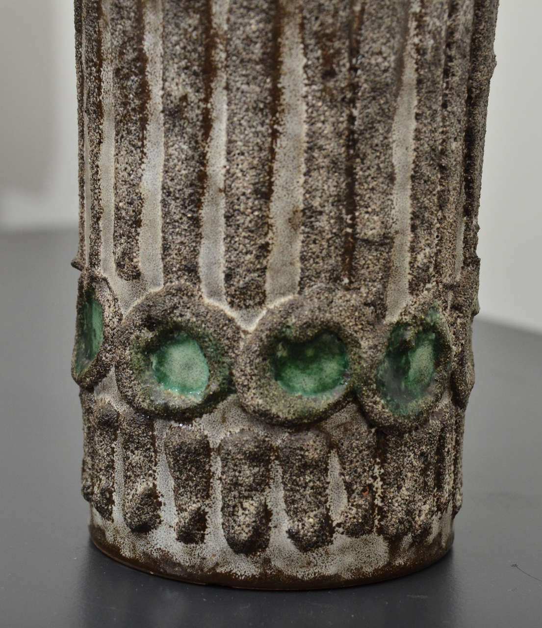 Unknown Green and Brown Textured Vase