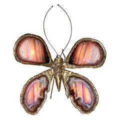 Small 1970s Butterfly-Shaped Sconce