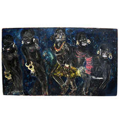 1950s Painting Signed by Claude Candela 10