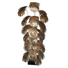 Large 1970s Philodendron-Shaped Floor Lamp