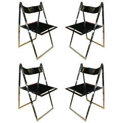 Four 1970s Folding Chairs Edited by Lubke