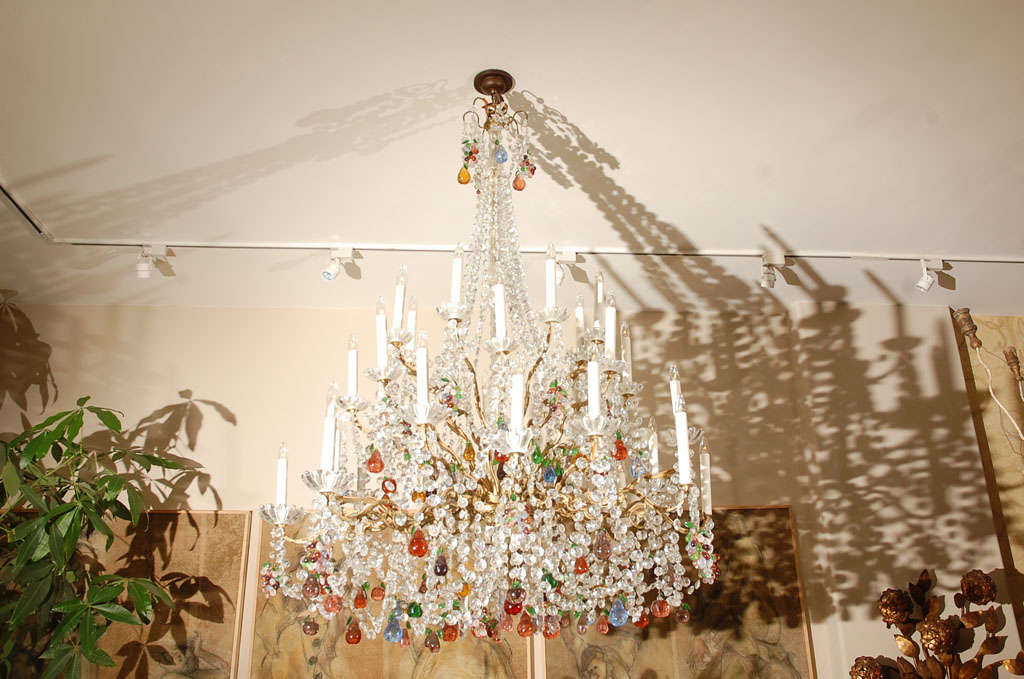 Venetian Colored Fruit 32 Lite Chandelier