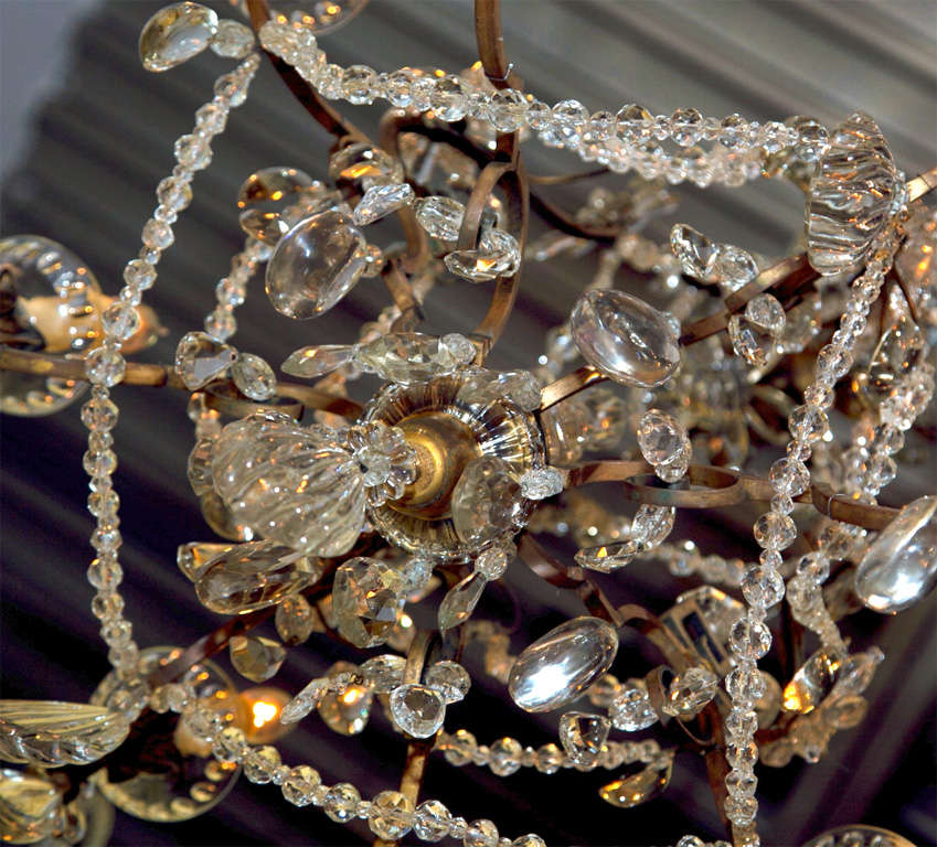 crystal bronze chandelier