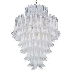 8 Tier Mazzega "Petals" Chandelier