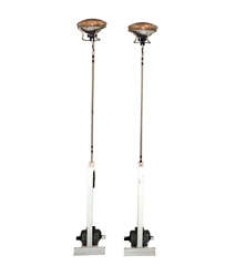 Vintage Pair of Toio Floor Lamps by Achille & Pier Giacomo Castiglioni