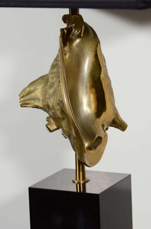 Gilt-Bronze Conch Shell Table Lamp by Maison Charles 2