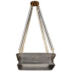 Paul Marra Boch Chandelier in Distressed Gray