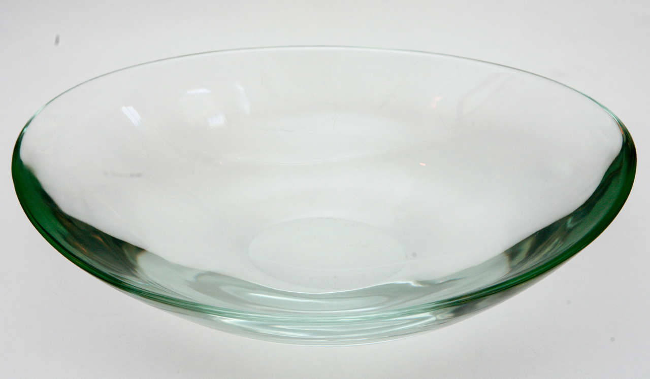 glass oval bowl