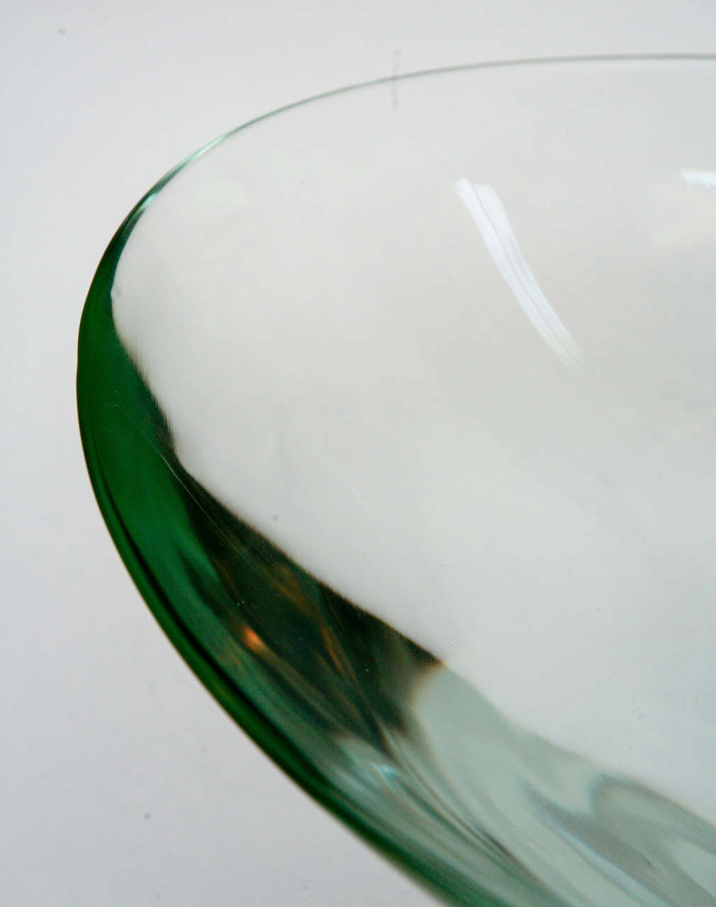 shallow glass bowl