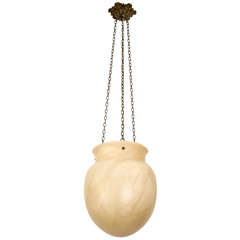 An Alabaster Light Fixture