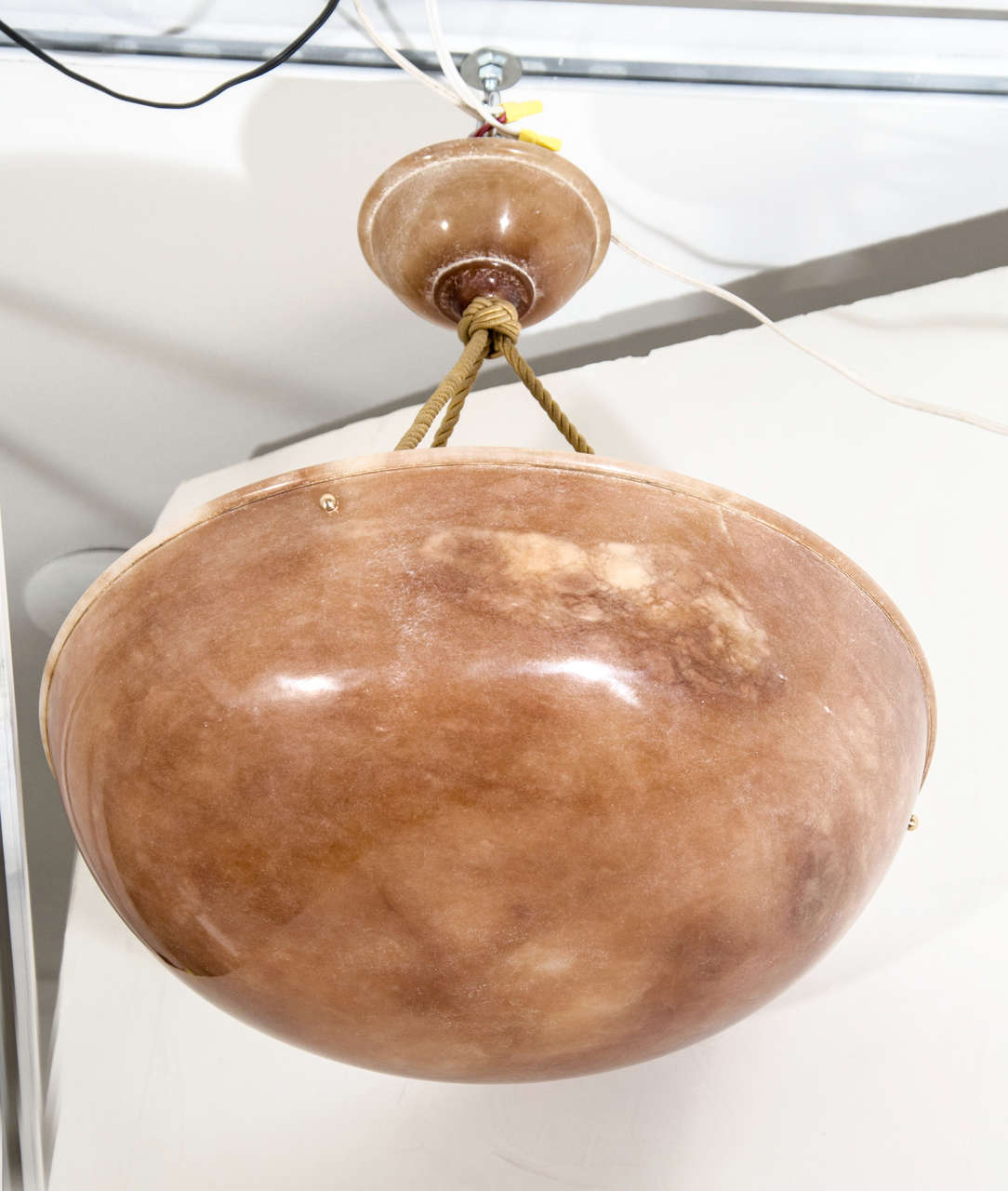 An Alabaster Light Fixture
